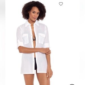 Lauren Ralph Lauren Button Down Camp Shirt Dress - NWOT
